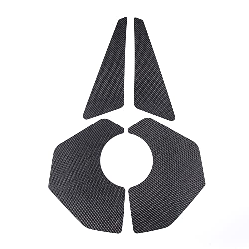 sekhyna Suitable for Chevrolet Corvette C8 2020 2021 2022 2023 Engine Compartment Side Panel Decorative High Temperature Resistant Stickers Carbon Fiber Sticker Accessories 4PCS