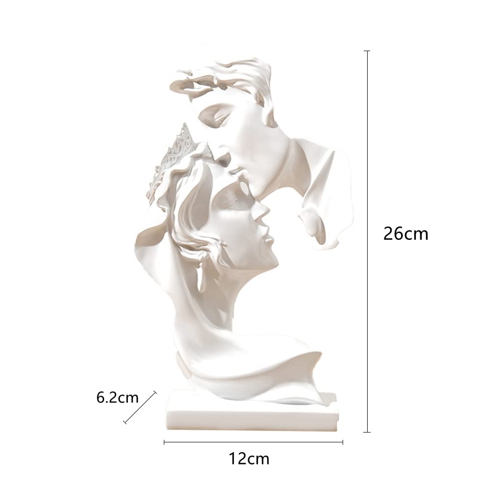 Coppia statua creativa bacio scultura arte astratta coppia scultura arredamento casa statua resina decorazione romantica utilizzata per la decorazione della casa, matrimonio, regalo.