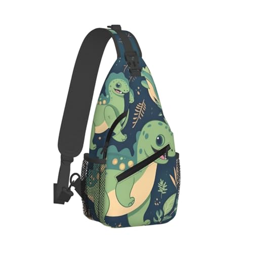 Bolso bandolera dinosaurio casual para hombre y mujer miniatura 2