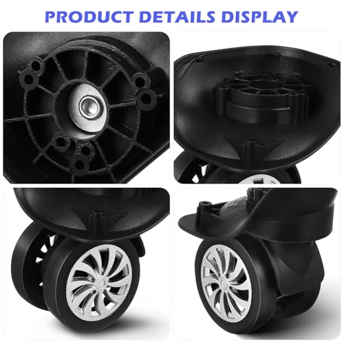 HANABASS Luggage Wheel Universal Wheel Kit 4pcs Suitcase Replacement Mute Design High Load Capacity Casters4