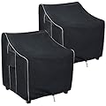 FORSPARK Patio Furniture Covers Waterproof, Heavy Duty Lawn Outdoor Chair Covers 2 Packs Fits up to 33W x 34D x 31H inches