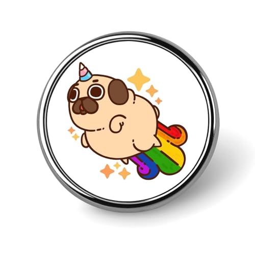 バッジ 円形 徽章 漫画 パグ 犬柄 かわいい 缶バッジ 胸章 ピンバッチ ボタンブローチ 25mm おしゃれ ネクタイピン コレクション バッグ飾 帽子 胸飾り かばん掛け 工芸品 取付簡単 男女兼用 プレゼント