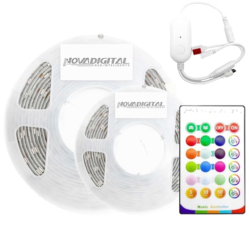 Fita Led RGB Inteligente Dual WI-FI RGB 10Metros Compativel Com A...