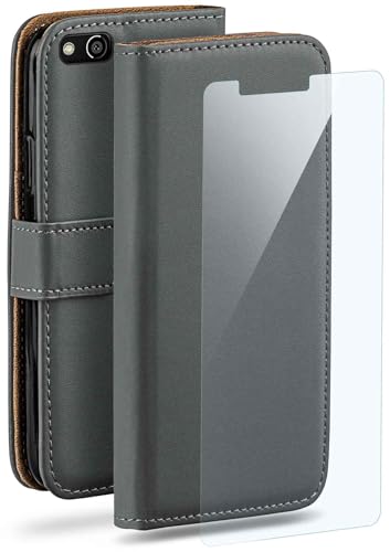 Kit de protection à 360° Huawei P10 Lite moex gris foncé avec étui intégral et film écran