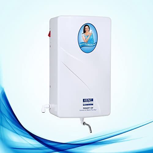 Image of KENT 11138 Smart Uv | 4 Stage Smart Online Uv Water Purifier | Wall Mountable | High Purification Upto 60 L /Hr, White