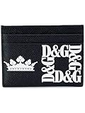 DOLCE E GABBANA Dolce e Gabbana Luxury Fashion Herren BP0330AK443HN36C Schwarz Leder Kreditkartenetui  Herbst Winter 20