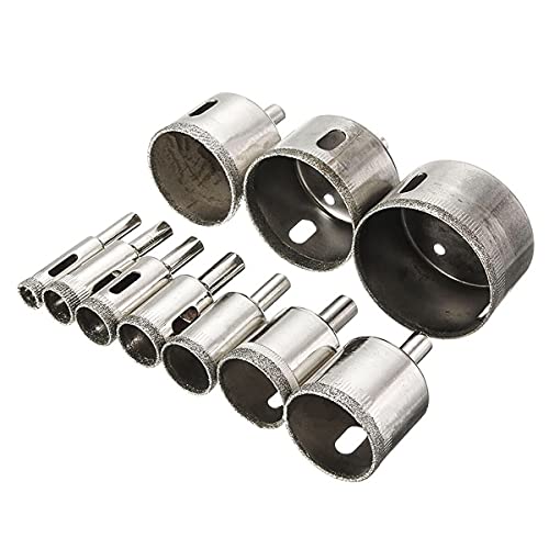 Set de 10 brocas diamante para vidrio y mármol 10-50mm miniatura 1