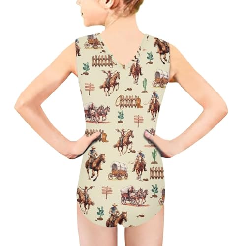 Image of Xpyiqun Swimsuits for Girls 3-14 V Neck Sleeveless Bathing Suit Summer Sport One Piece Swimwear Beach Swimming