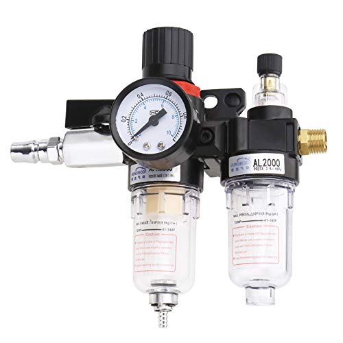 ENET 1/4' Filtro de tratamiento de fuente de aire AFC-2000 Lubricador Combo