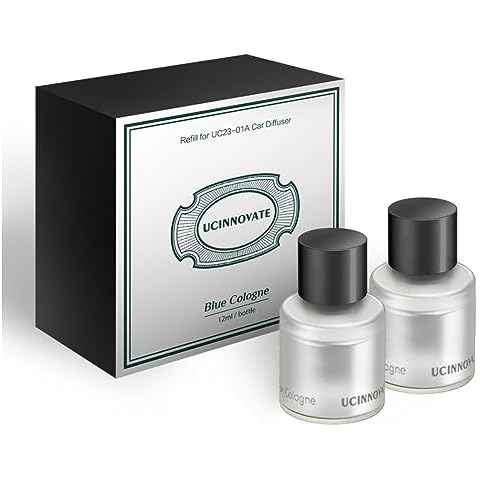 UCINNOVATE Smart Air Fresheners Refill, Dedicated Perfume Refill 12mlx2, Diffuser Perfume Refill Natural Fragrance Cologne for Car Home Aroma Diffuser Cover