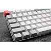 104 Key Thick PBT Laser Doubleshot Keycaps OEM Profile Keyset for Cherry MX RGB Mechanical Keyboard Gaming Replacement (Carbon Top Printed)