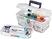 Akro-Mils 09514CFT ProBox 14-Inch Plastic Art Supply, Craft or Medical Storage Toolbox with Removable Tray, 14-Inch x 8-Inch x 8-Inch, Clear