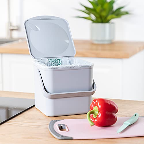 Bote de Composta de Cocina Minky 3.5L Gris Claro miniatura 7