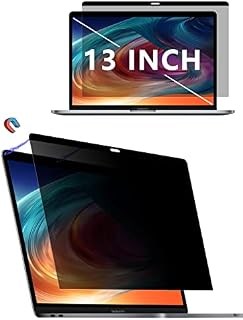Magnetic Privacy Screen for MacBook Pro 13 Inch(2022-2016) MacBook Air 13 inch(2021-2018), Removable Macbook Pro 13 / Air 13 Screen Protector Privacy Anti-Spy Anti-Blue Light Laptop Privacy Filter