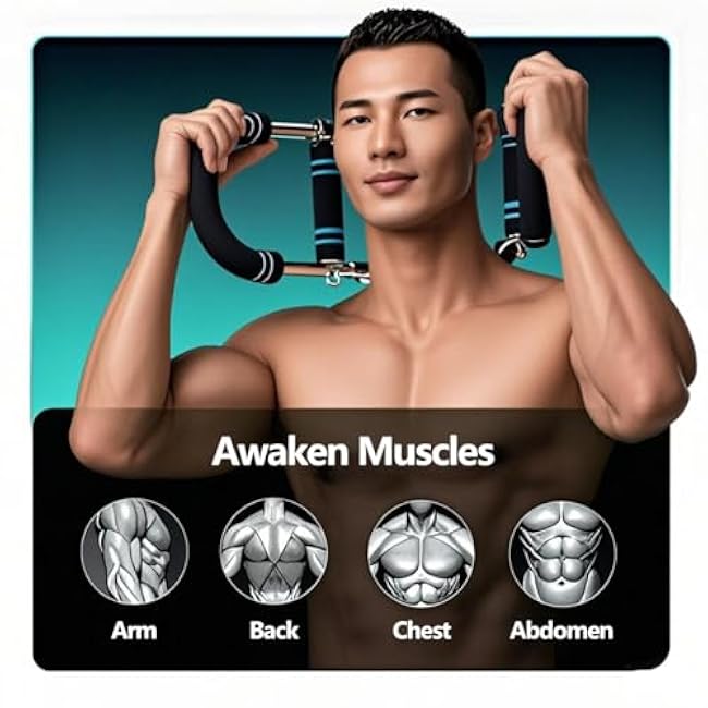 Twister Arm Trainer for Men,Adjustable Chest Workout Equipment ,Portable Power Twister Forearm Trainer,Arm Workout Equipment Suitable for Arm,Chest,Shoulder,Waist,Thigh