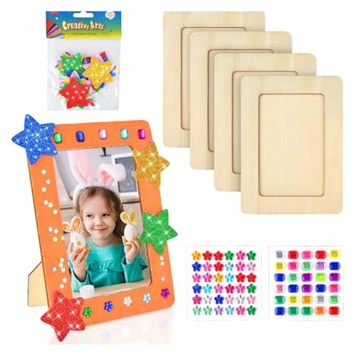 Cadres photo en bois brut pour décoration de chambre d'enfant et ateliers