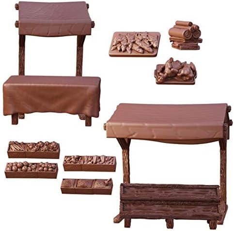 Mantic Games MGTC133 TerrainCrate: Market Stalls (Retail Exclusive), Multi