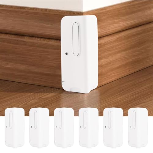 INCREWAY Baseboard Corner Blocks, 6PCS Silicone Self Adhesive Safety Corner Cushion Baby Proofing Edge Guard Corner Protectors for Furniture Wall Base