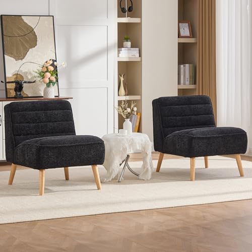 Sillón Plegable Poliéster Negro miniatura 1