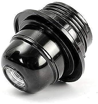 SECURE DECOR Vintage E27 Light Bulb Holder – Screw Type Black Ring Socket for DIY Table Lamps, Pendant Lighting, Wall Fixtures, Industrial Lights & Home Decor Projects (1 Pc) (2)-image-19