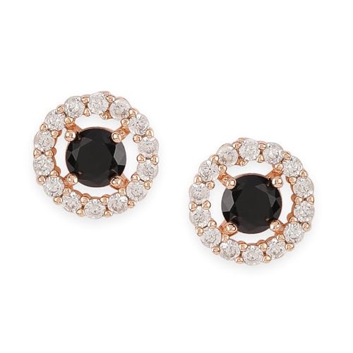 Image of Rubans Stud Earrings American Diamond Trendy Jewellery for Women & Girls