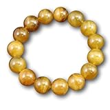 [榎本通商] ヘリオドール イエローアクアマリン 14mm玉ブレスレット 64.7g 63551