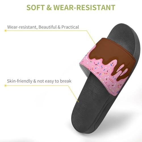 Dripping Glaze with Colorful Sprinkles PVC Slippers Sandals for Women Men Open Toe Soft Cushioned Non-Slip Sandal for Indoor Outdoor3