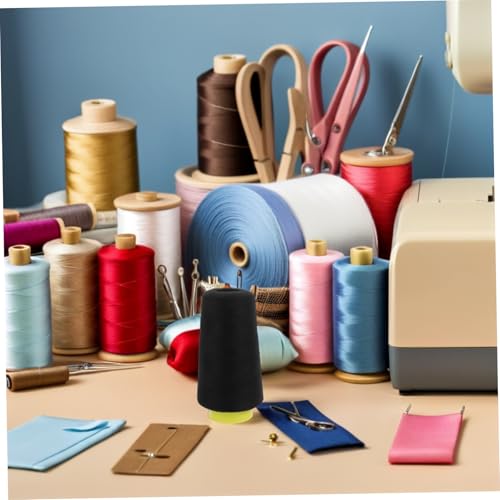 Hilo de coser poliéster Angoily negro 3.94 pulgadas miniatura 7