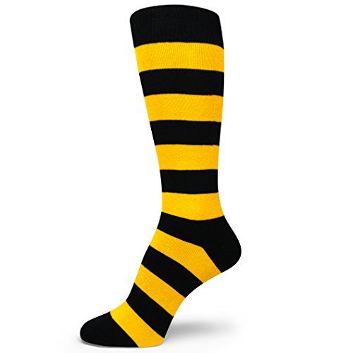 Spotlight Hosiery Extra Large Men's Groomsmen Wedding Dress Striped Socks