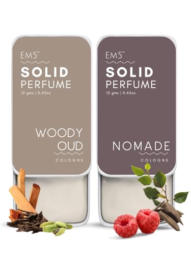 EM5 Combo Pack of Alcohol Free Solid Perfumes | Woody Oud & Nomad...