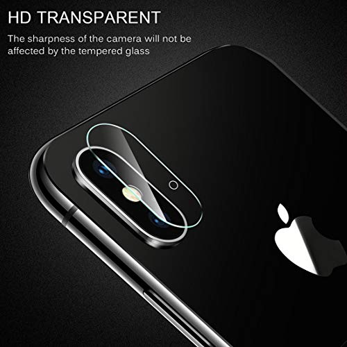 Protecteur objectif iPhone X en verre trempé avec trous de précision - 6
