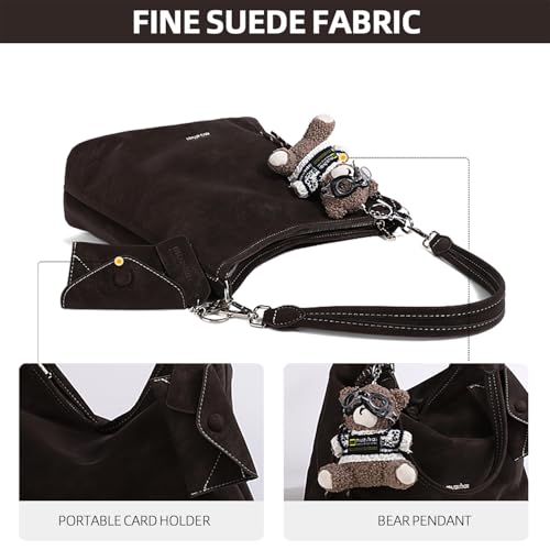 Bolso Hobo Vintage Para Mujer Gran Capacidad miniatura 4