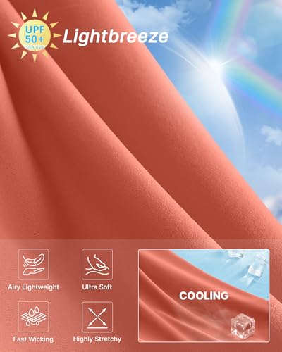 Womens UPF 50+ Sun Protection Hoodie Shirts Lightweight Quick Dry Long Sleeve Zip Jacket with Pocket Hiking Outdoor2