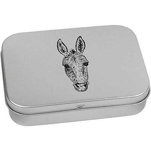 Azeeda 110mm 'Donkey Head' Metal Hinged Tin/Storage Box (TT00075472)