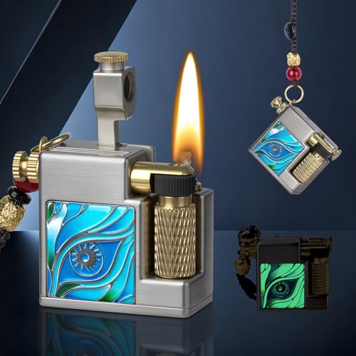 Encendedor Vintage Compacto Recargable Azul miniatura 1