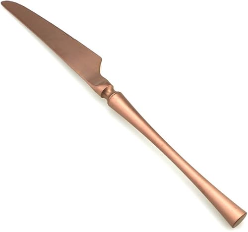 Miniatura 6 de JASHII Juego de cubiertos de lujo color oro rosa, juego de 5 piezas de cubiertos de acero inoxidable 1810, juego de cubiertos de cubiertos, juego de