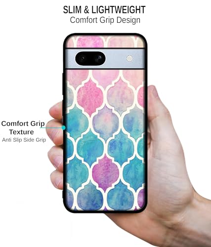 Image of Patterns Art Design Premium 2D Printed Metal Back Case Cover for Google Pixel 7A 5G, Multicolor