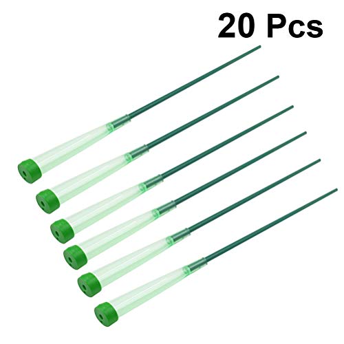 Yardwe Flower Water Tubes Clear Floral Tube Nutrition Culture Water Storage Tubes for Garden Flower Shop 20Pcs