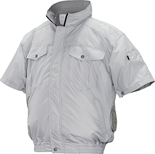 Amazon.co.jp: NSP 空調服 半袖 服単体 ND-111 シルバー チタン 