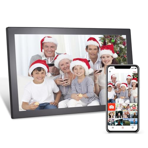 Andoer Digitaler WLAN-Bilderrahmen mit 54,6 cm...