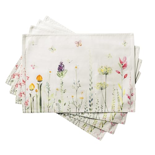 Maison d' Hermine Placemats Set of 4 100% Cotton Washable