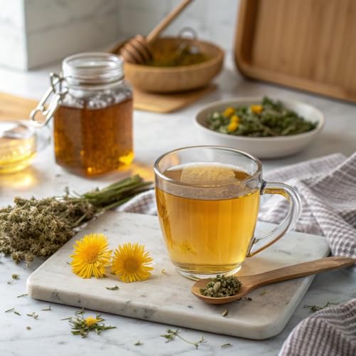 Image of FGO Organic Roasted Dandelion Root Tea, 100 Count, Eco-Conscious Tea Bags, Resealable Bag, Caffeine Free, Packaging May Vary (Pack of 1)