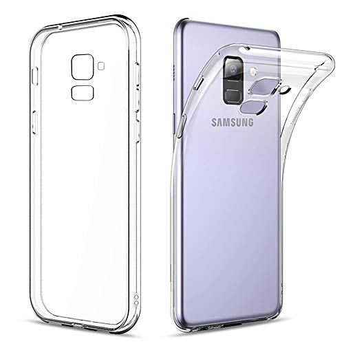 Amonke Funda para Samsung Galaxy A8 (2018), Silicona Transparente TPU Protectora Carcasa Antigolpes, Anti Caídas Ultrarock Ultrafina Suave Case Cover Compatible con Samsung Galaxy A8 2018 (5.6')