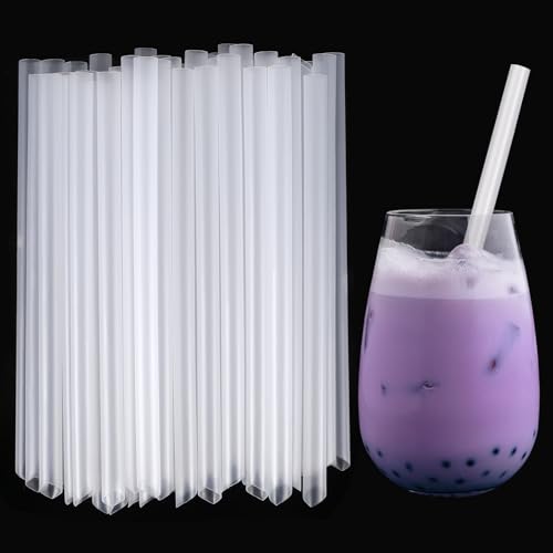 50 pitillos desechables jumbo transparentes 20.99 cm miniatura 1