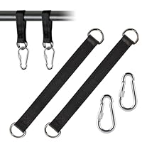 Hängematten Befestigung, 2 Stück Swing Hanging Kit Schaukel Befestigung Schaukel Aufhängung Befestigung Nylon Hanging Gurt mit 2 Schwerlast Karabinern und D-Ringen für Schaukel Hängematten