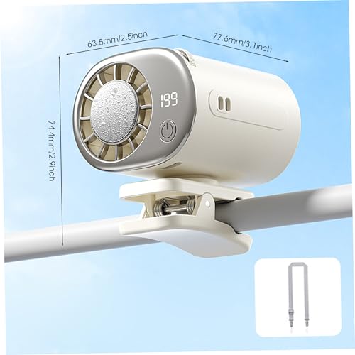 Miniventilador portátil con clip semiconductor personal de montaje múltiple y rotación ajustable 7