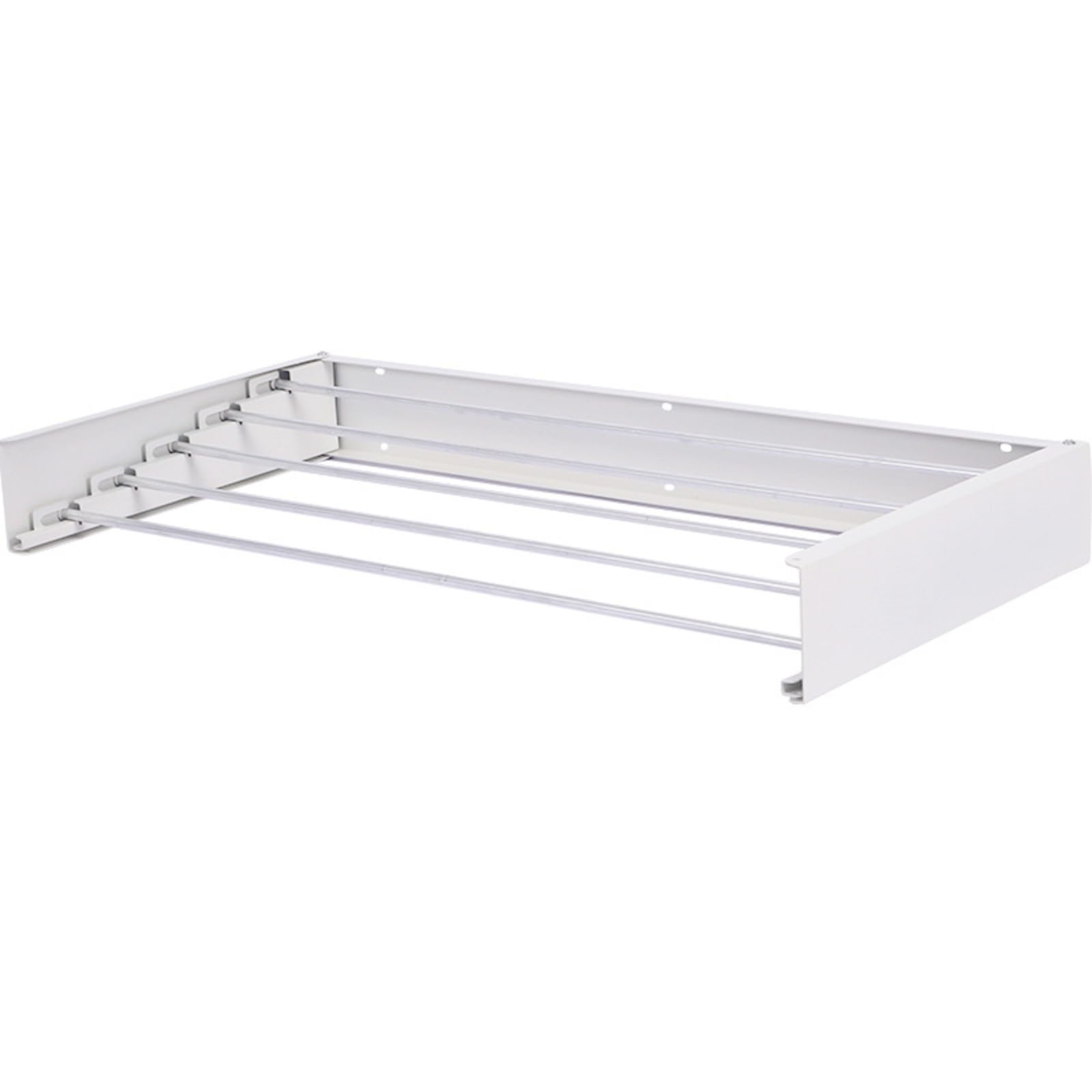 Warmiehomy Wäscheständer Wandmontage,80 cm Wäscheständer Ausziehbar Wand Wäschetrockner mit 5 Aluminiumstangen,Clothes Drying Rack für drinnen und draußen,Tragkraft bis zu 25 kg