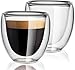 ERBO Espressotassen Set, Doppelwandige Espressotasse (2 x 80ml), Espresso Tassen, Espresso Gläser Doppelwandig, Espresso Tasse, Spülmaschinenfest, Kaffeetasse für Espresso Macchiato Ristretto ml Glas günstig Kaufen-ERBO Espressotassen Set, Doppelwandige Espressotasse (2 x 80ml), Espresso Tassen, Espresso Gläser Doppelwandig, Espresso Tasse, Spülmaschinenfest, Kaffeetasse für Espresso Macchiato Ristretto
