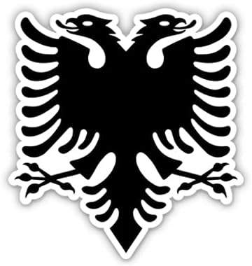 Albanian Eagle Albania Pride - Vinyl Sticker (7 Tall)