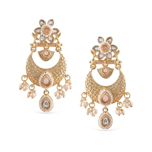 Image of Rubans Chandelier Earrings Traditional Festive Jewellery Gift for Women & Girls
